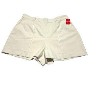 Spanx Opacity Crepe Shorts Pull On Size 2X Parchment Beige NWT